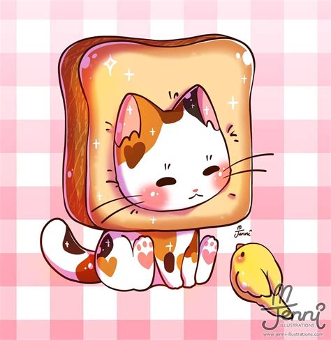 calico cat in between bread